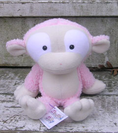 Pink Plush Monkey