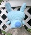 plush blue bunny (back view)