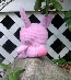 plush pink bunny(side back view)