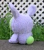 plush purple bunny (side back view)